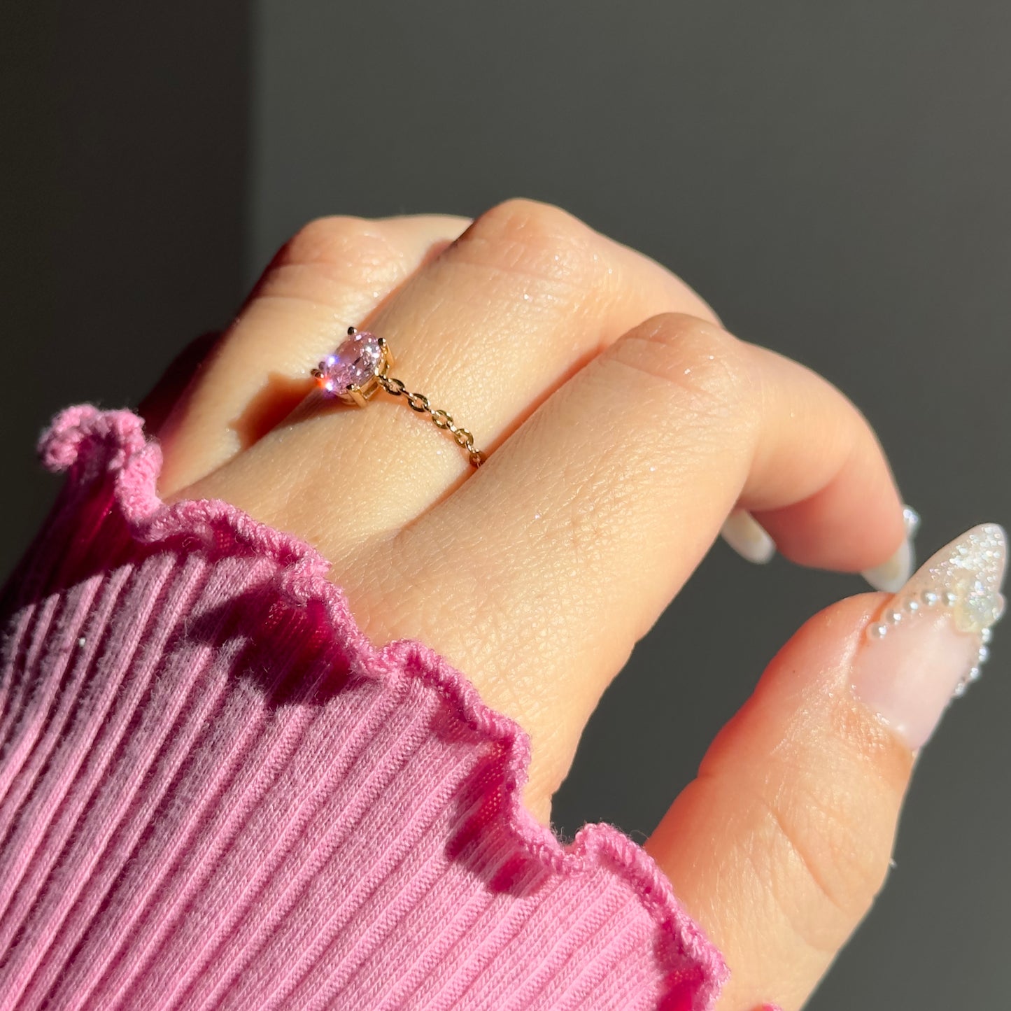 PINK Self-Love Chain Ring