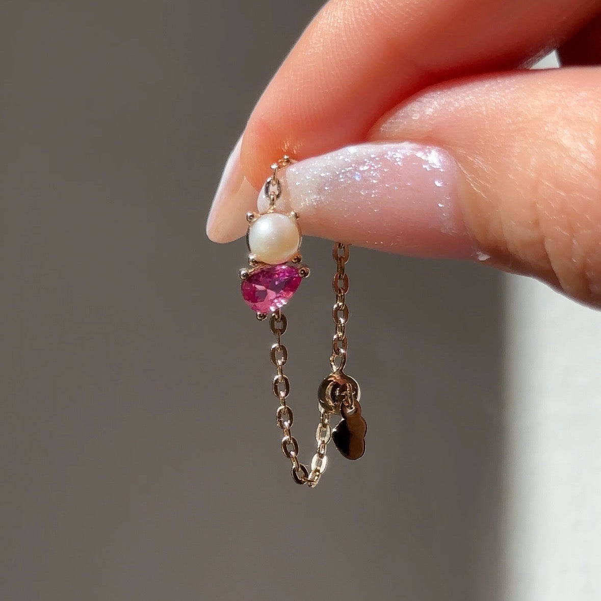 You + Me Pearl Chain Ring