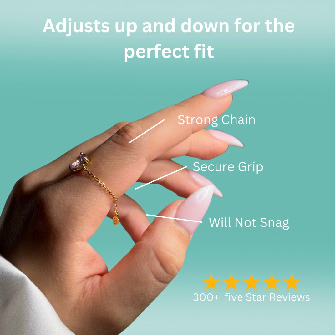 Star Chain Rings- Gold