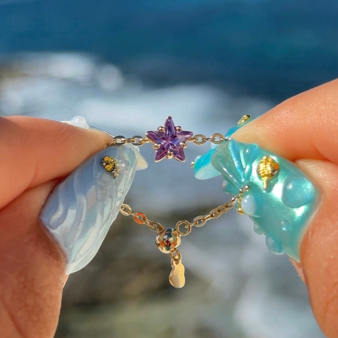 Star Chain Rings- Gold