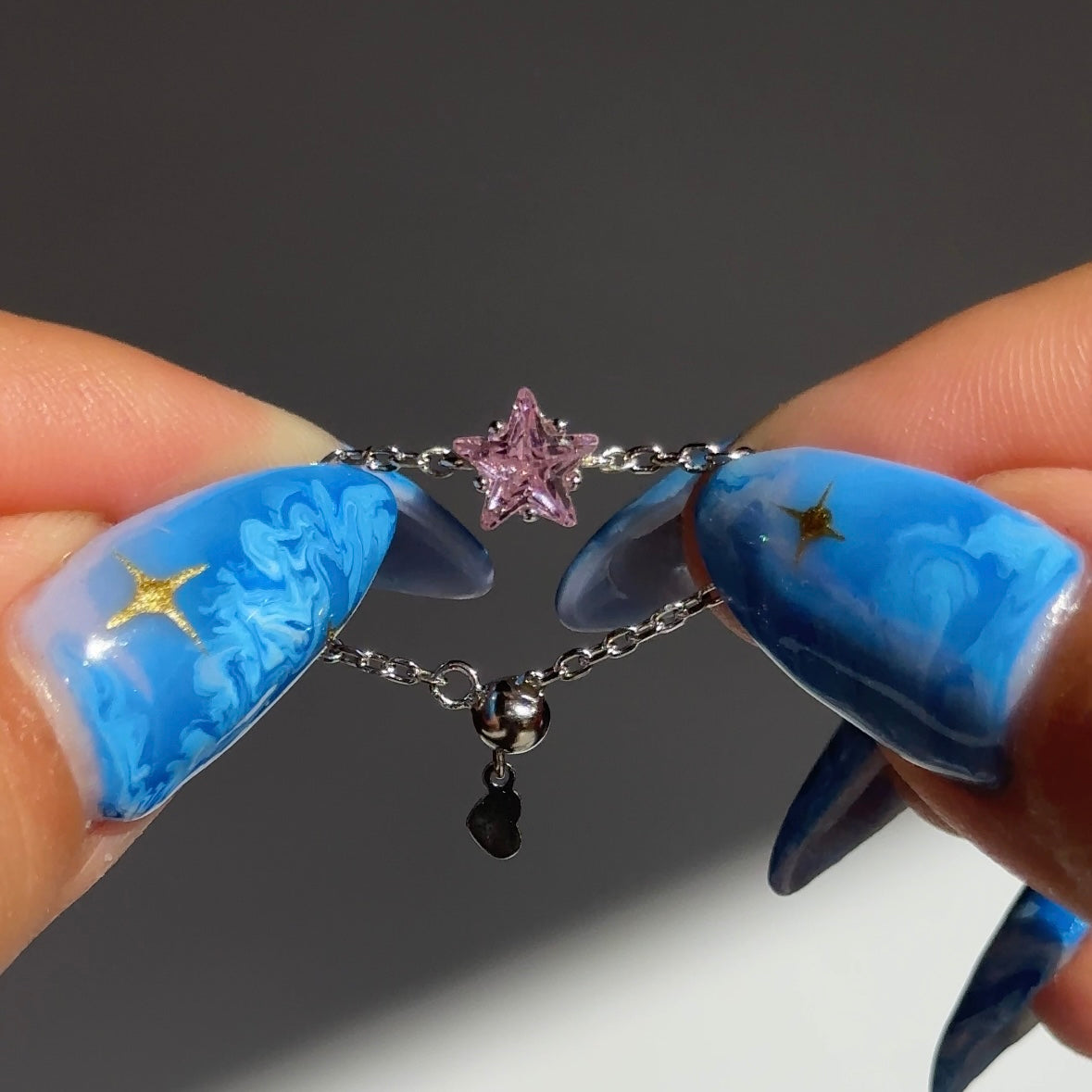 North Star Chain Ring- Silver