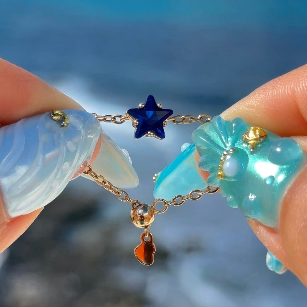 Star Chain Rings- Gold