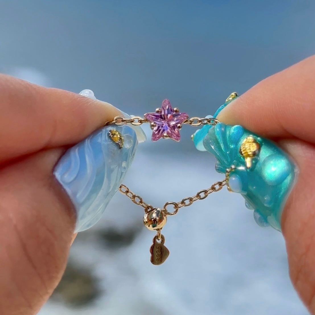 Star Chain Rings- Gold