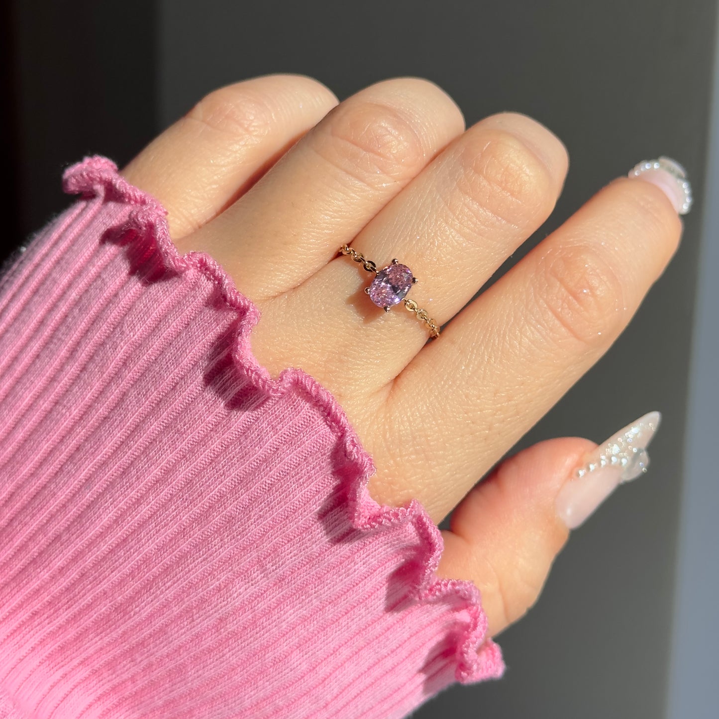 PINK Self-Love Chain Ring