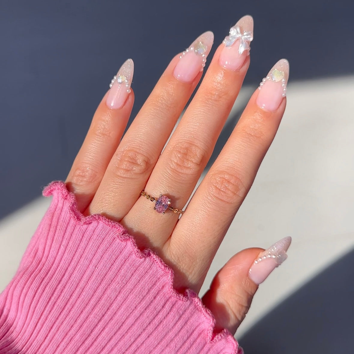 PINK Self-Love Chain Ring