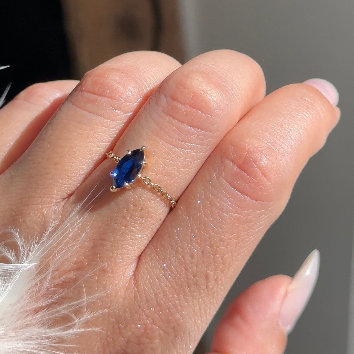 NEW! Marquise Chain Ring