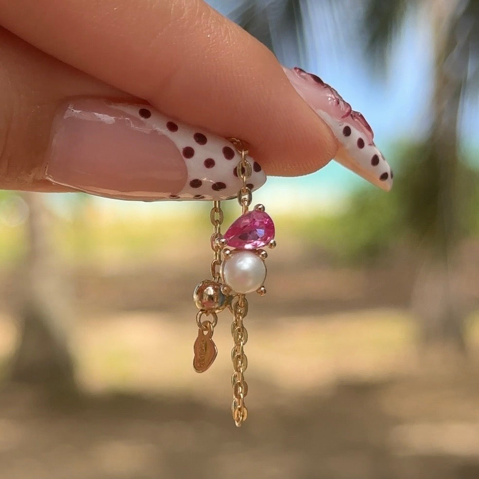 Mermaid Pearl Chain Ring