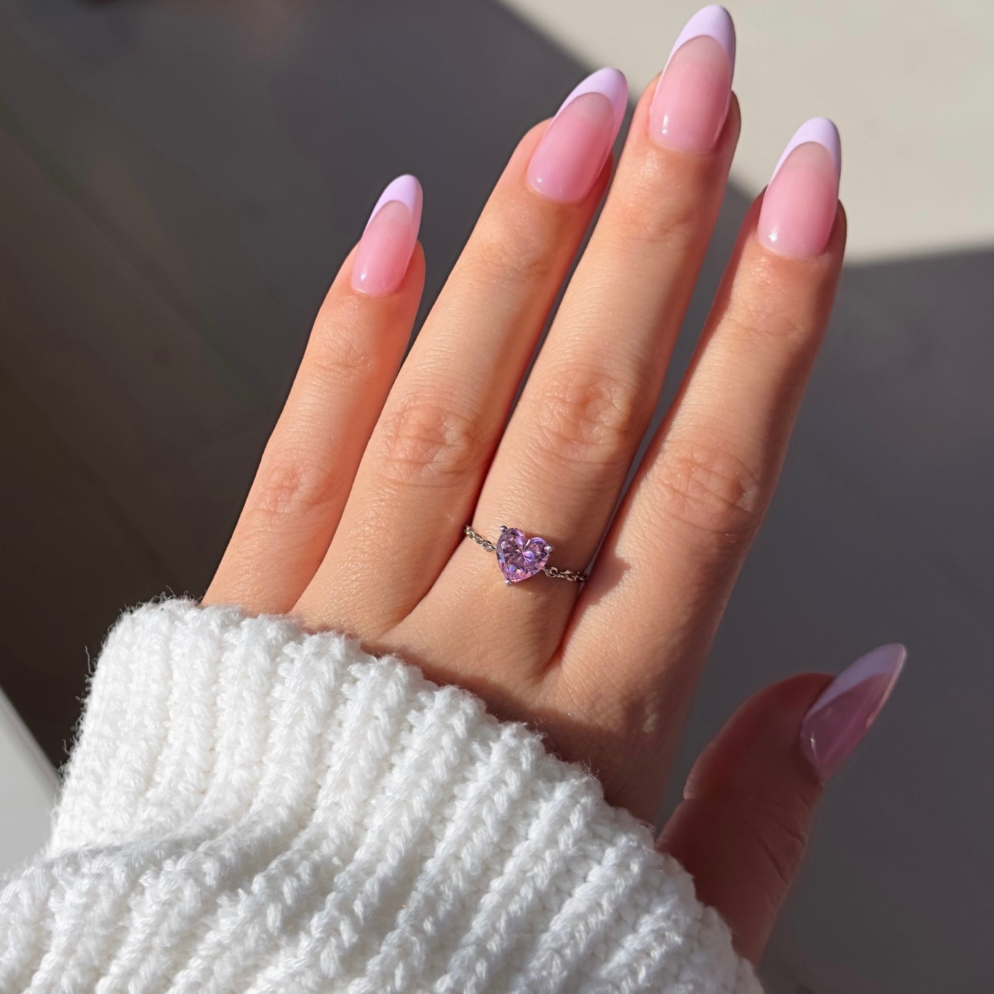 Friendship Heart Chain Ring