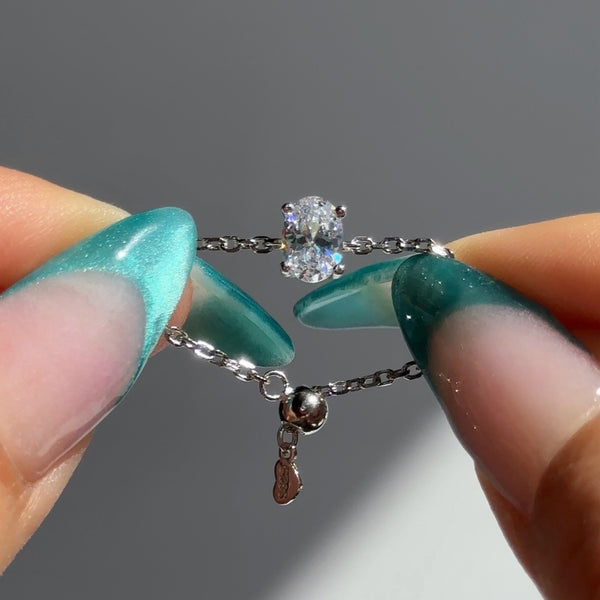 アクセサリー CHAIN RING SILVER WITH DIAMOND 985F57DA-631E-4051-B0E5-