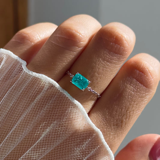 Tourmaline Self-Love Chain Ring