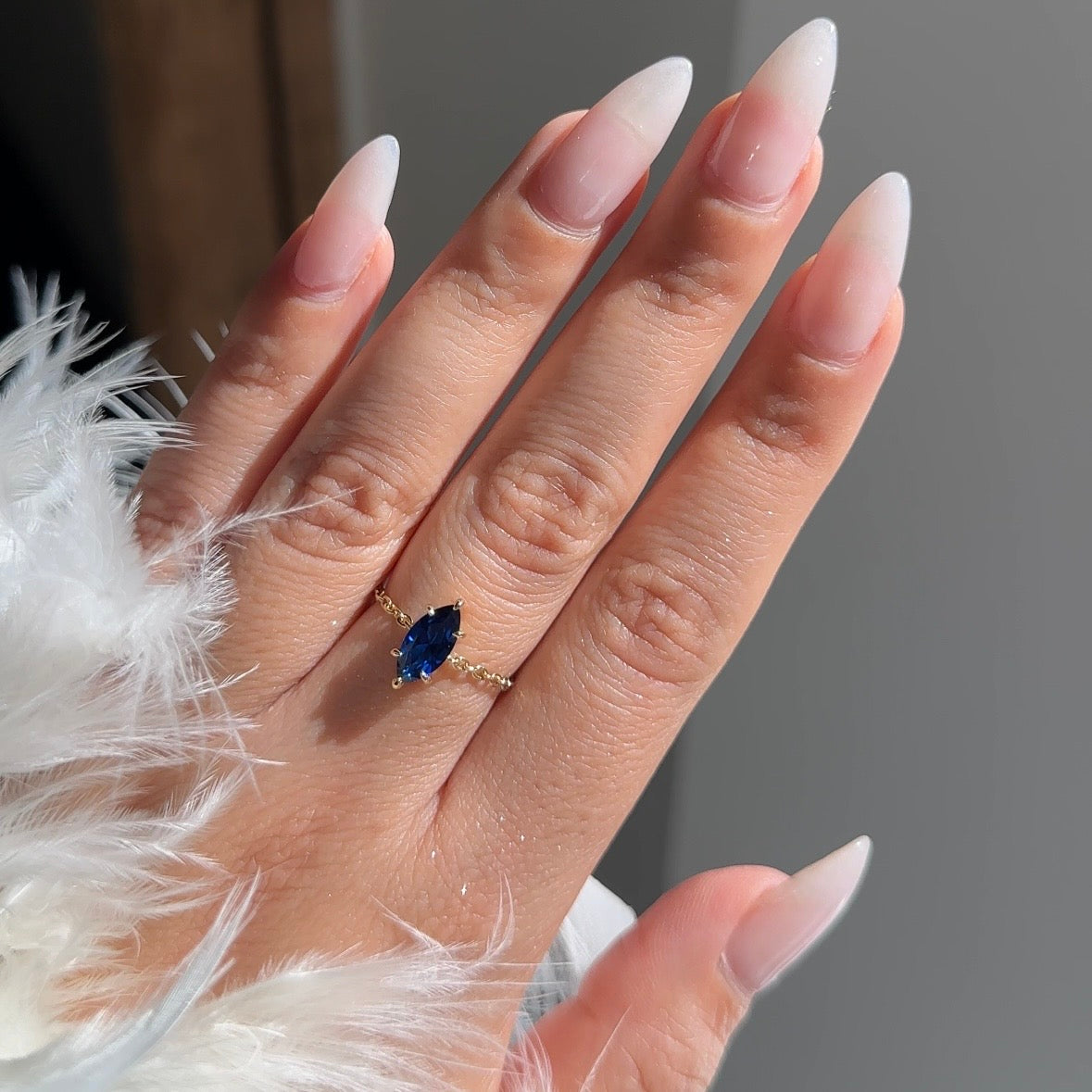 NEW! Marquise Chain Ring