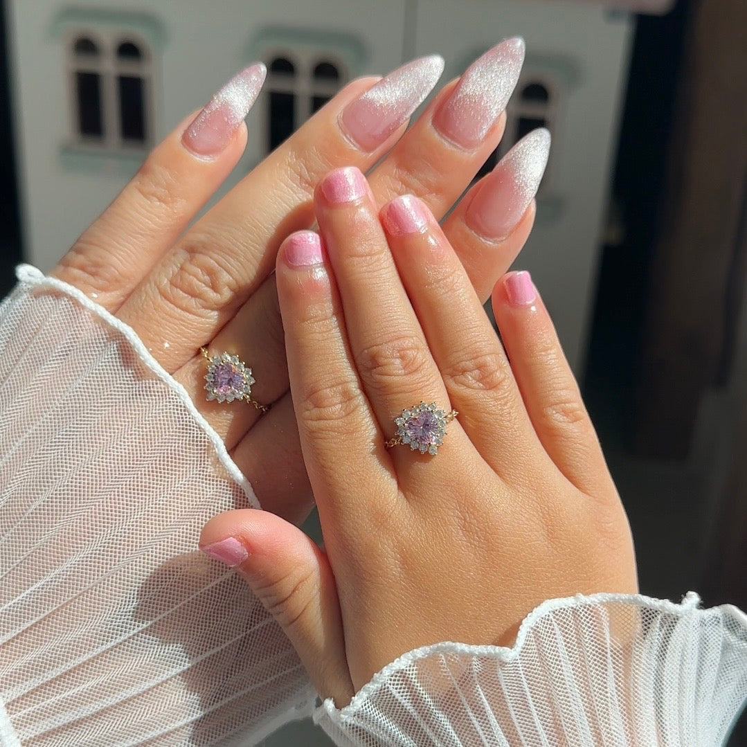 Queen of Hearts Chain Ring- Pink – MUMMY X TUMMY