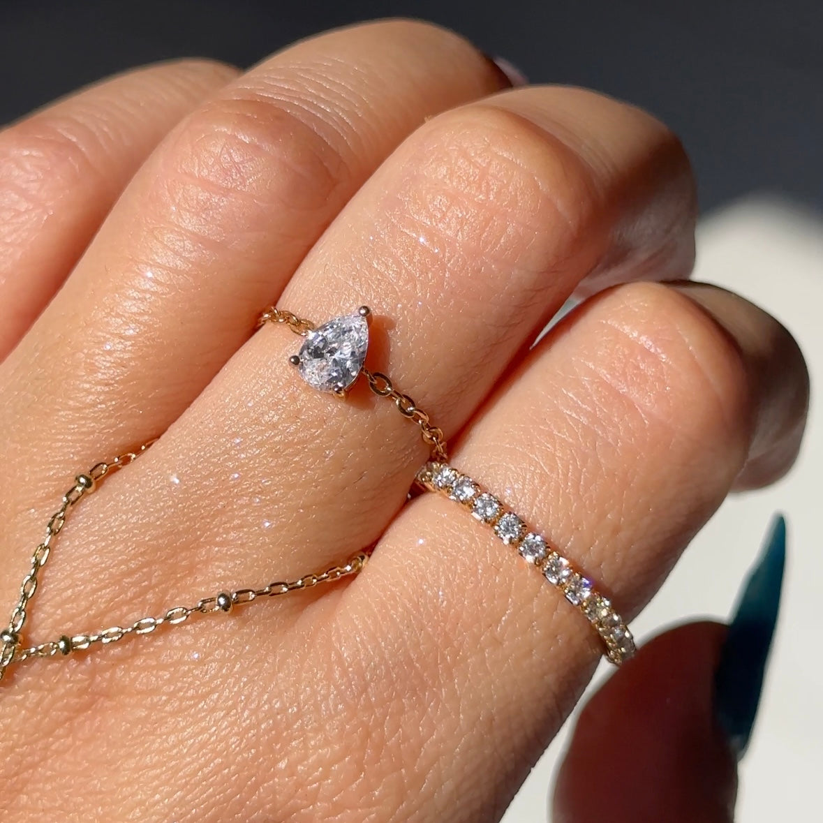 The Original Self-Love Chain Ring- Yellow Gold