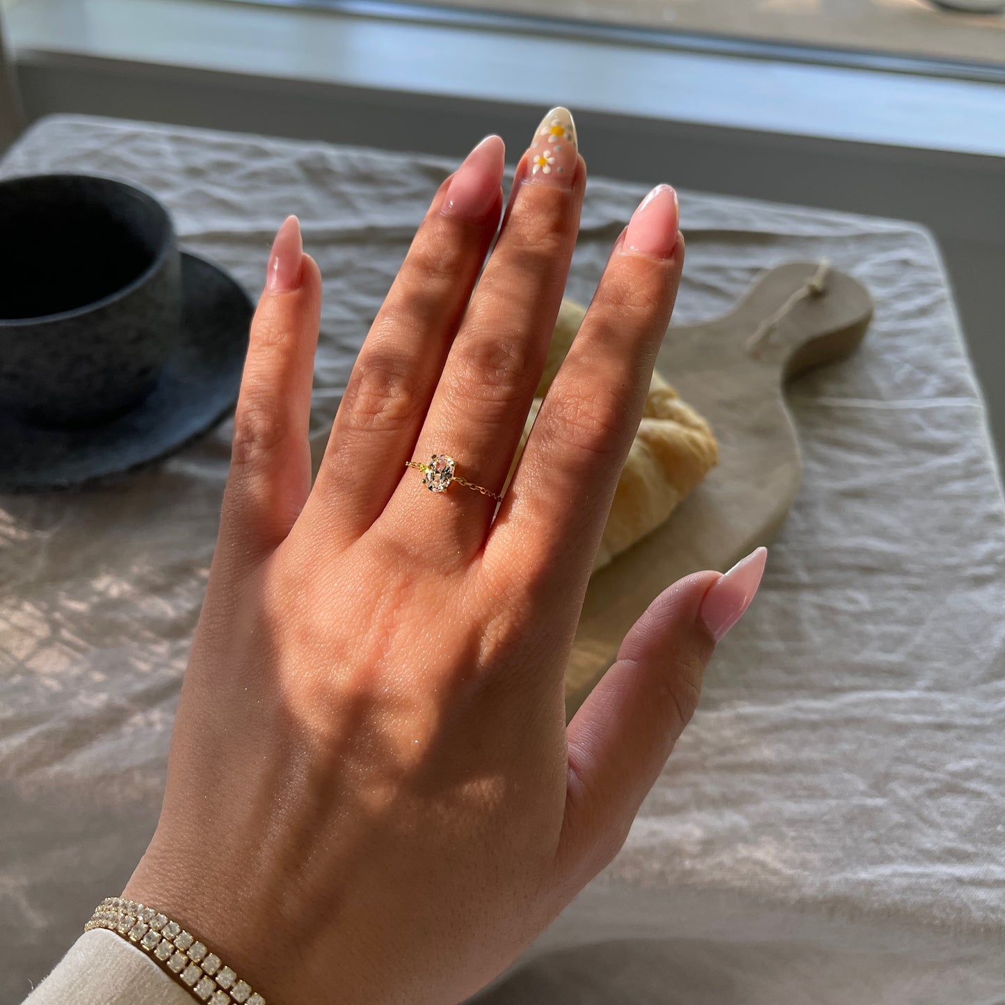 The Original Self-Love Chain Ring- Yellow Gold