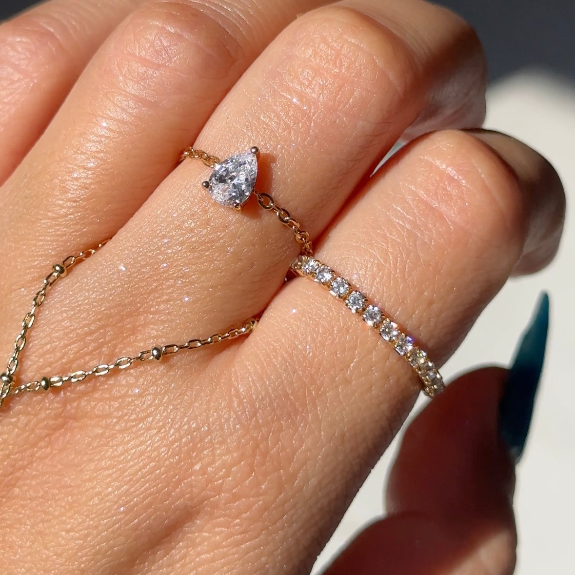 Eternity Chain Ring