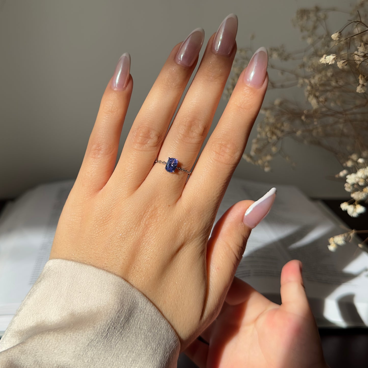 Tanzanite Self-Love Chain Ring