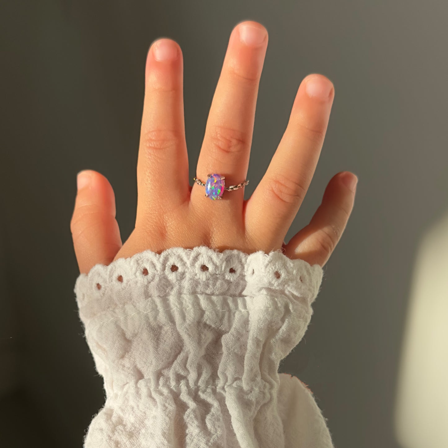 LIMITED EDITION Purple Opal Self-Love Chain ring