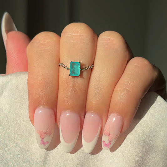 Self-Love Tourmaline Chain Ring