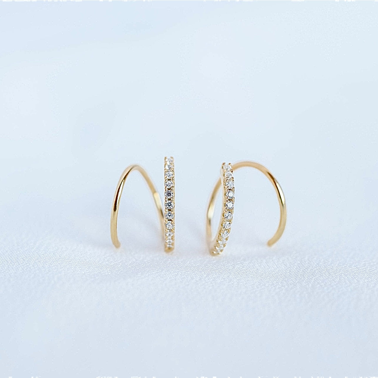 The Fake Piercing- 14K Yellow Gold Over Sterling Silver